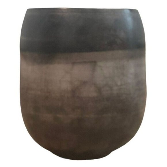 Michael Welliver Pottery Raku Art Signed Studio Vessel Kitchen Office Unusual - Picture 3 of 16